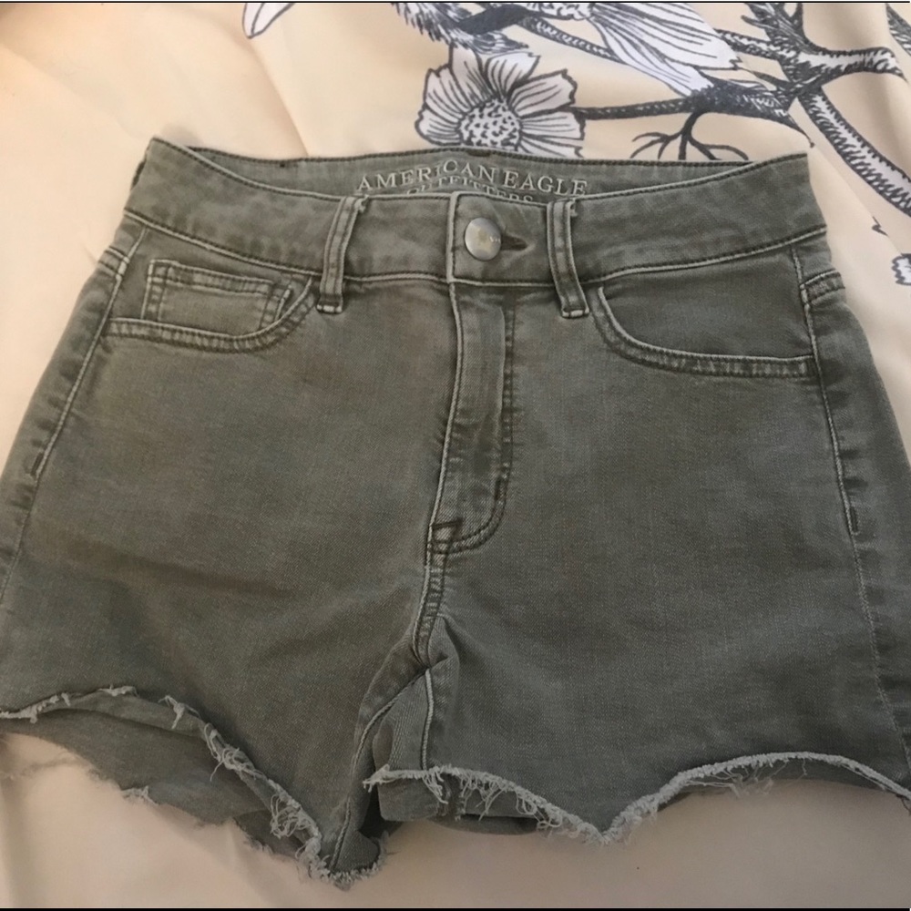 Green American Eagle Shorts